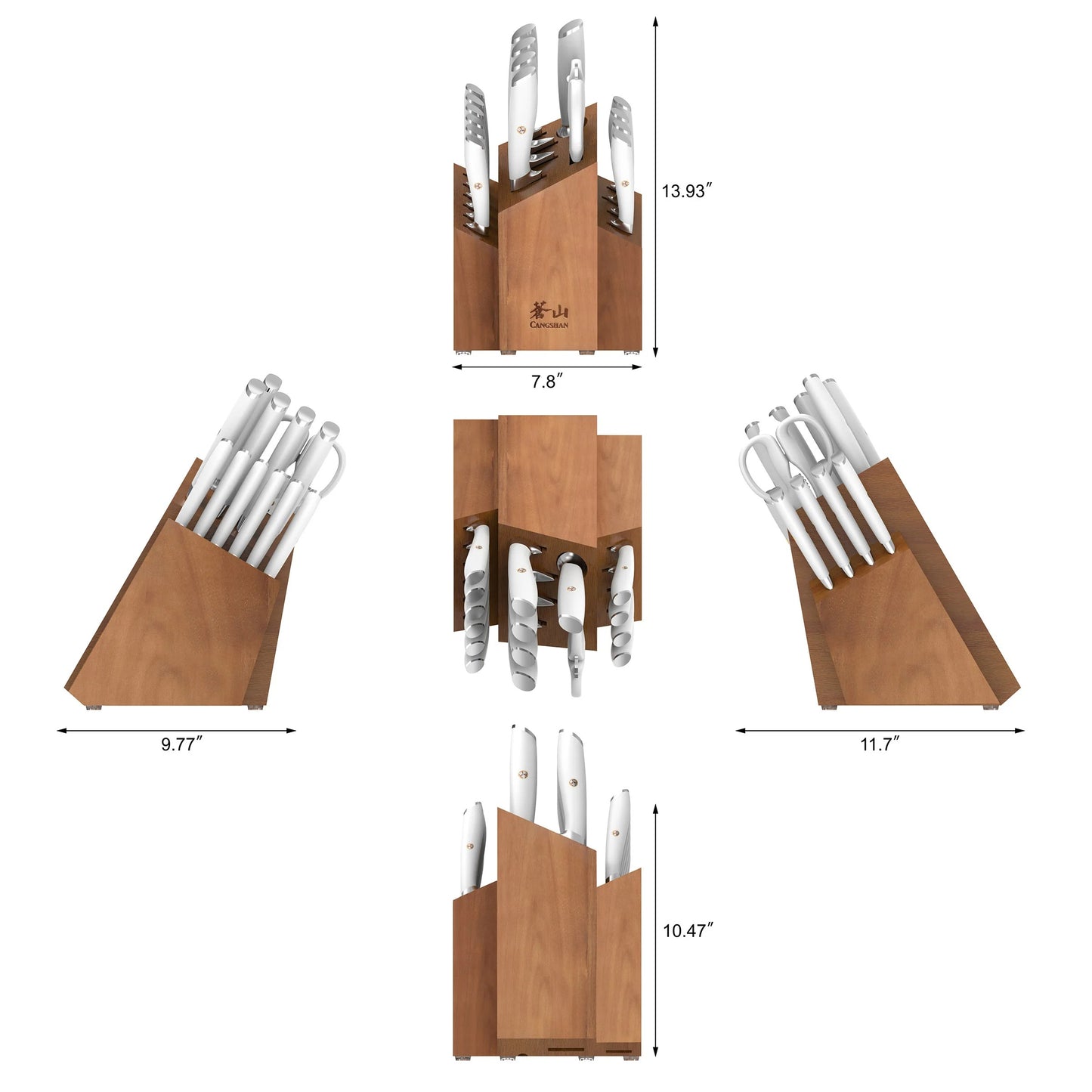 Cangshan L Series 17-Piece Shan German Steel Forged Knife Set