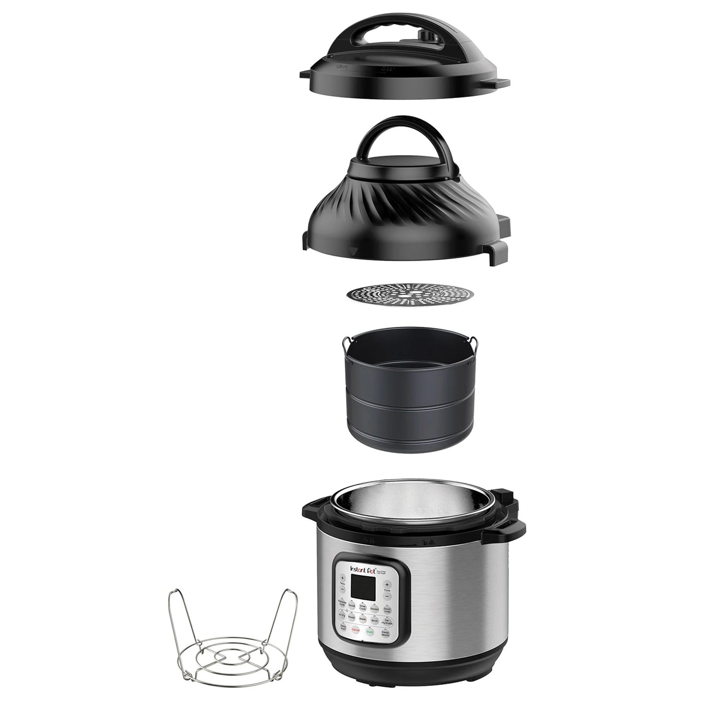 Instant Pot 6qt Duo Crisp 11-in-1 Electric Pressure Cooker with Air Fryer Lid