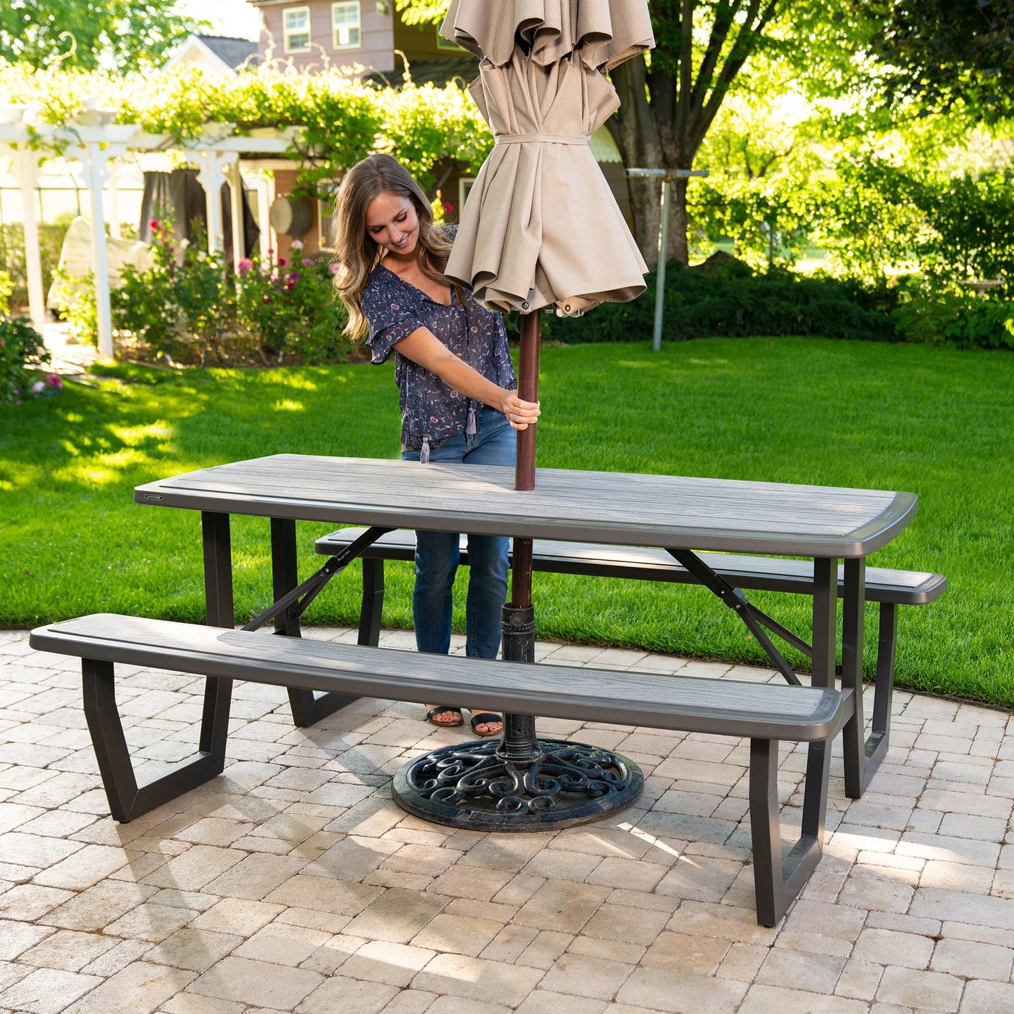 Lifetime Commercial 6 ft Folding Picnic Table