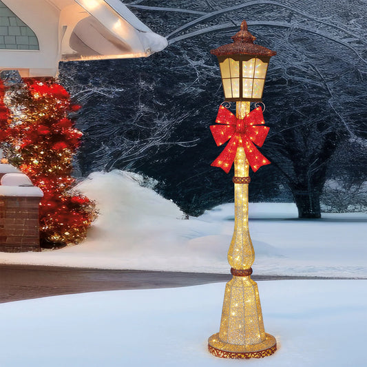 Christmas Post with 150 LED lights 2.1 m (7 ft.)