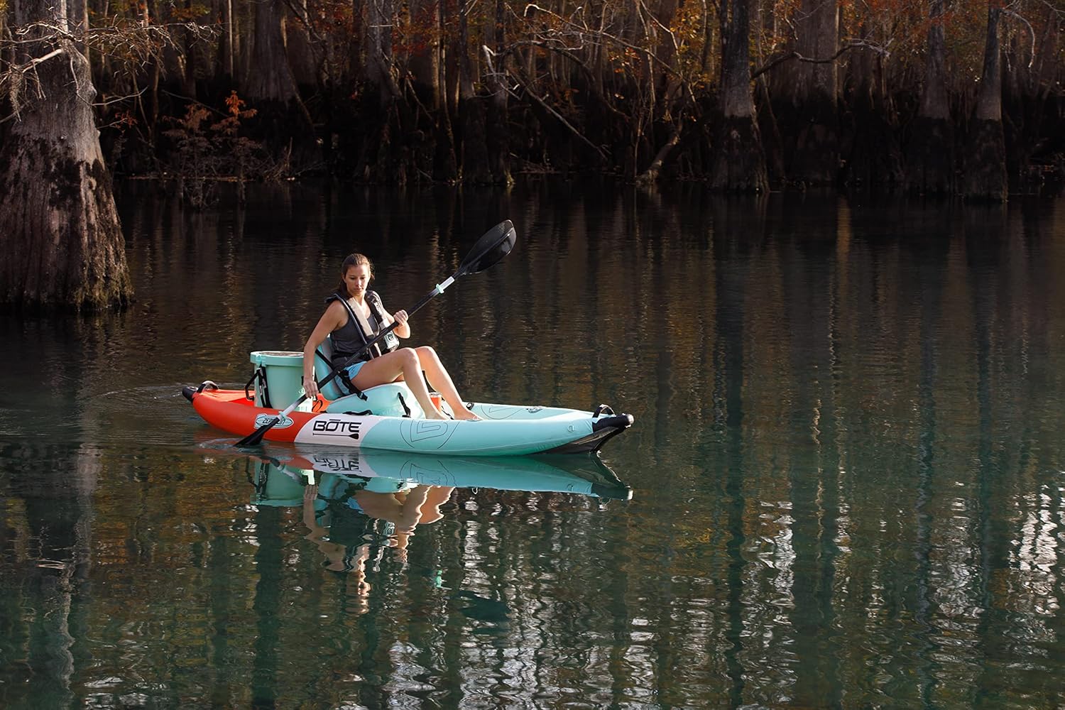 Zeppelin Aero Inflatable Kayak for Adults & Kids Includes Travel Bag Adjustable Seat 1 Person Single Rider Blow up Kayaking for Fishing Hunting Leisure Multiple Colors