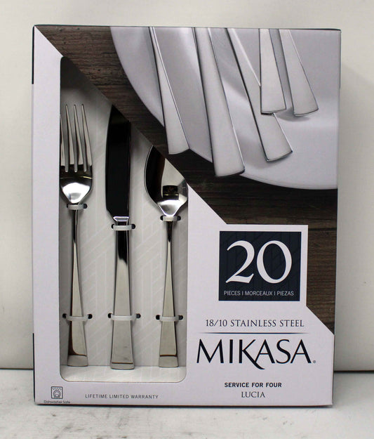 20-Piece Lucia Stainless Steel Flatware Set (Service for Four)